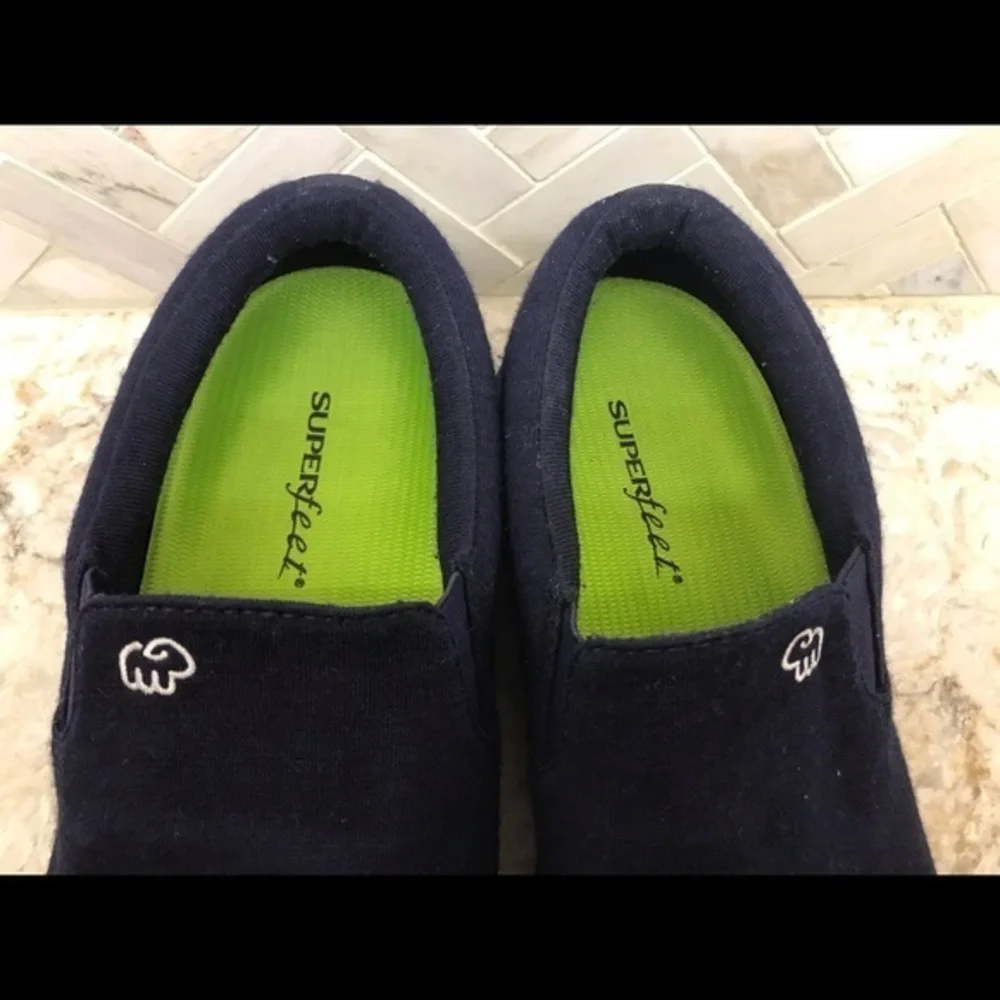 Merinos Mens Navy Slip Ons size 12